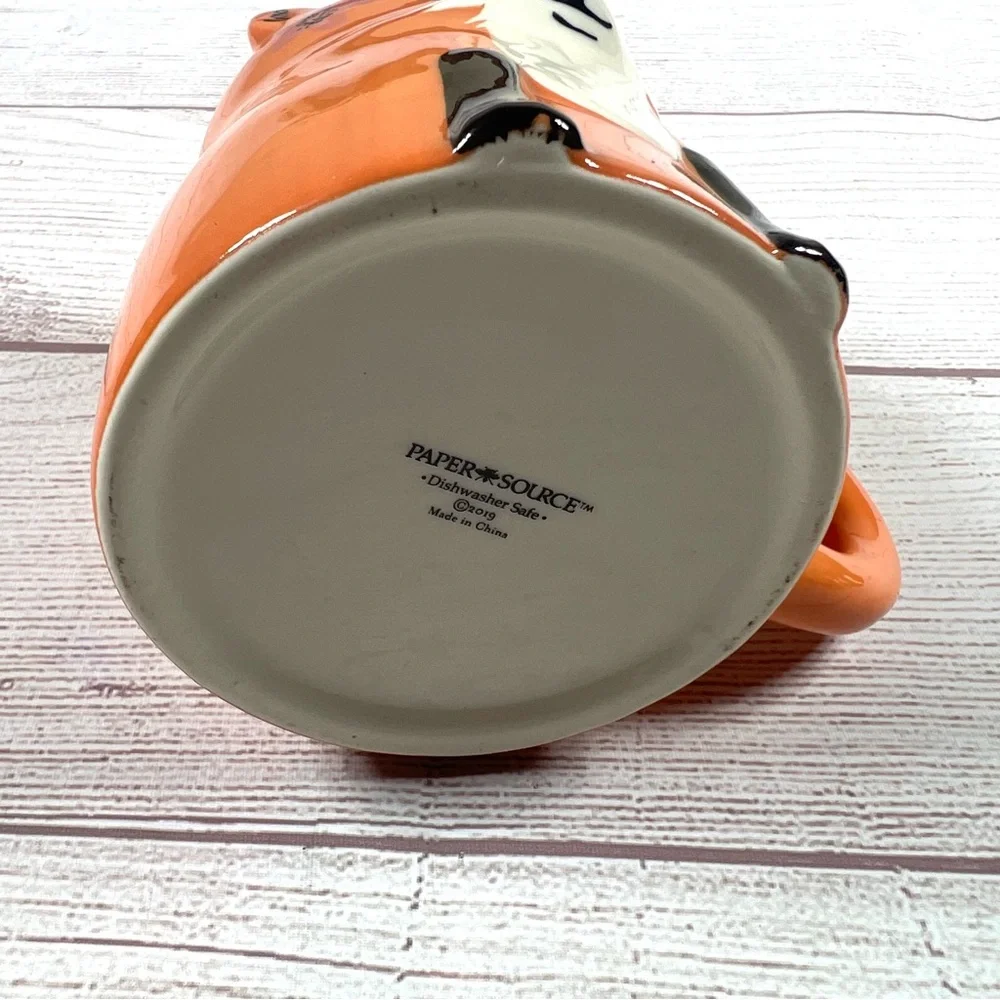 Paper Source Foxy Fox Orange Coffee Mug Cup